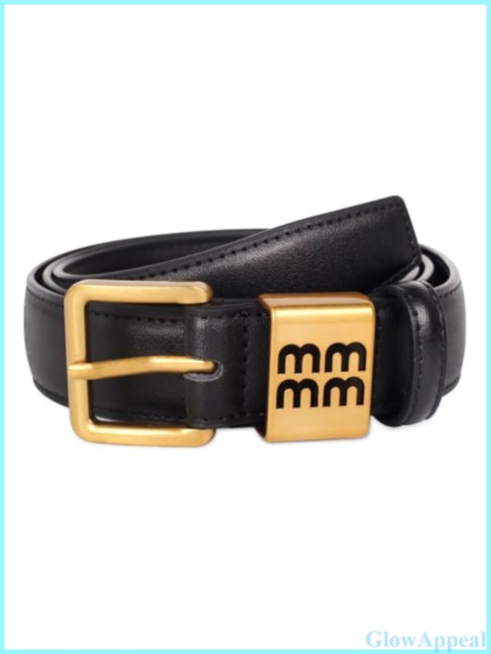 Genuine Leather Women's Belt Slim Minimalist Buckle for Pants Skirts
